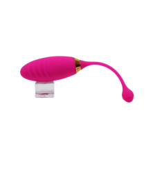SUNDAY, Un Œuf vibrant USB avec télécommande, dans un silicone médical doux et rainuré - B21PNK